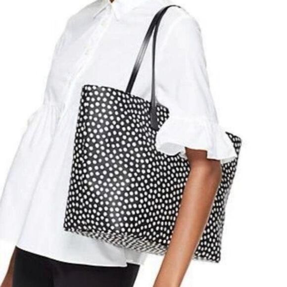 Kate Spade Shore Street Margareta Musical Polka Dots Large Tote - Picture 1 of 16